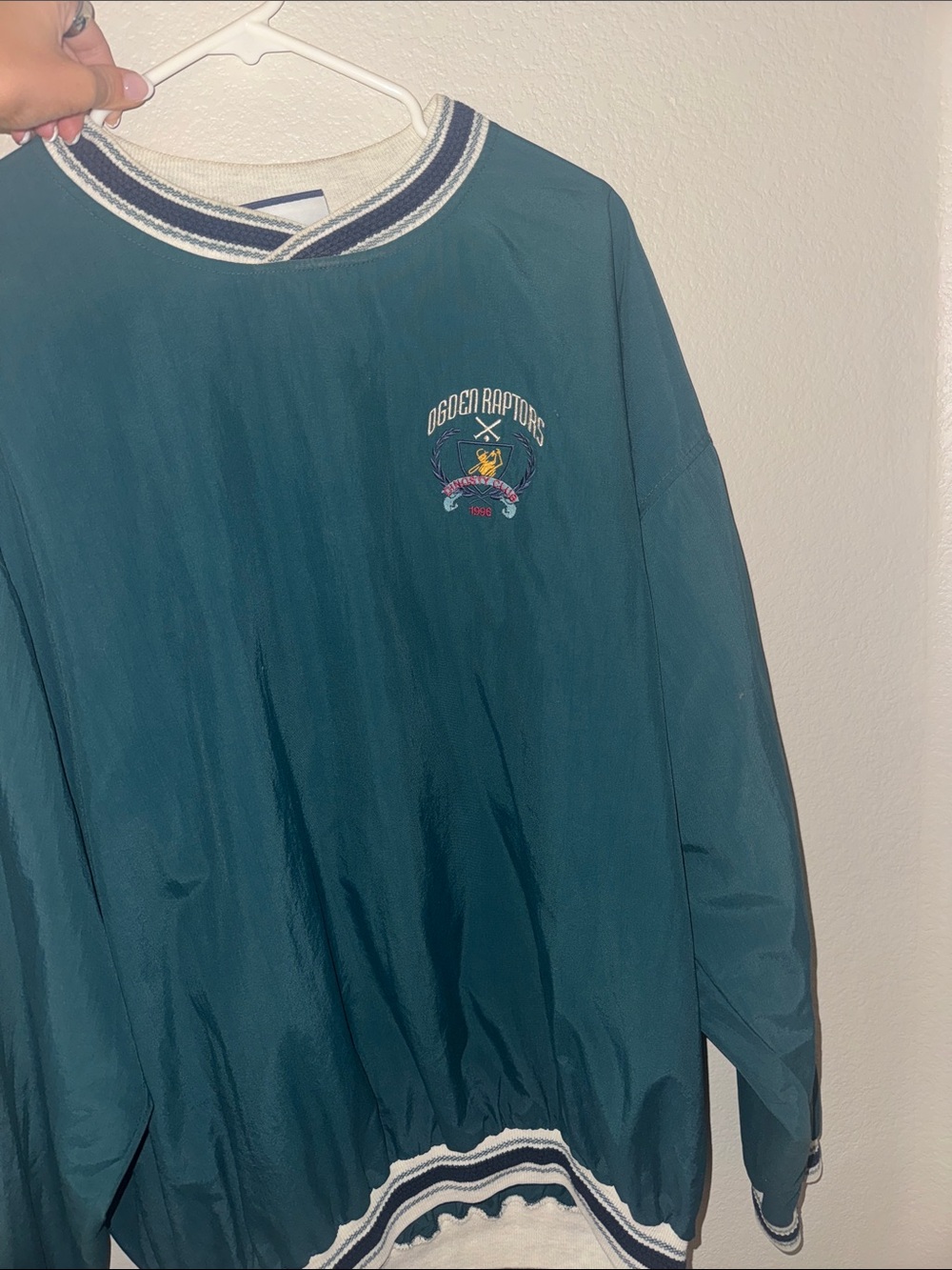 XL Vintage Raptors Windbreaker